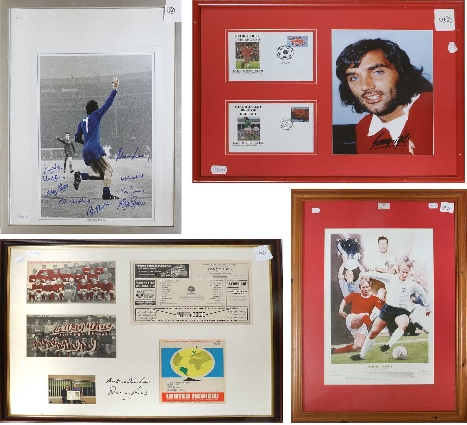 George Best Autographed Photographs