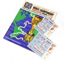 World Cup 1966 Two Tickets From Germany V Spain Semi Final