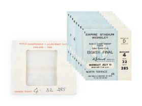 1966 World Cup Finals A Set Of Eighth Final To Cup Final Tickets