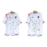 England V England Legends Two Signed Shirts