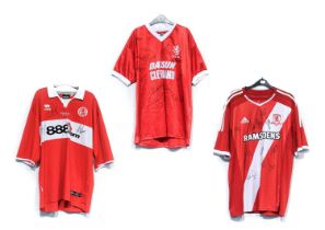 Middlesbrough Three Signed Football Shirts