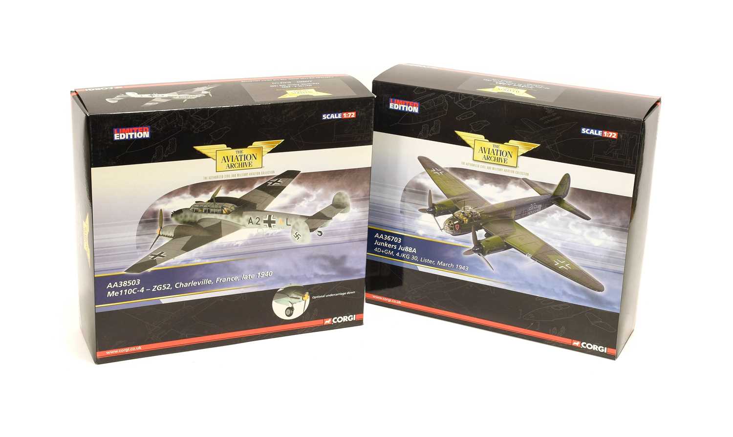 Corgi Aviation Archive 1:72 Scale Two WWII German Bombers