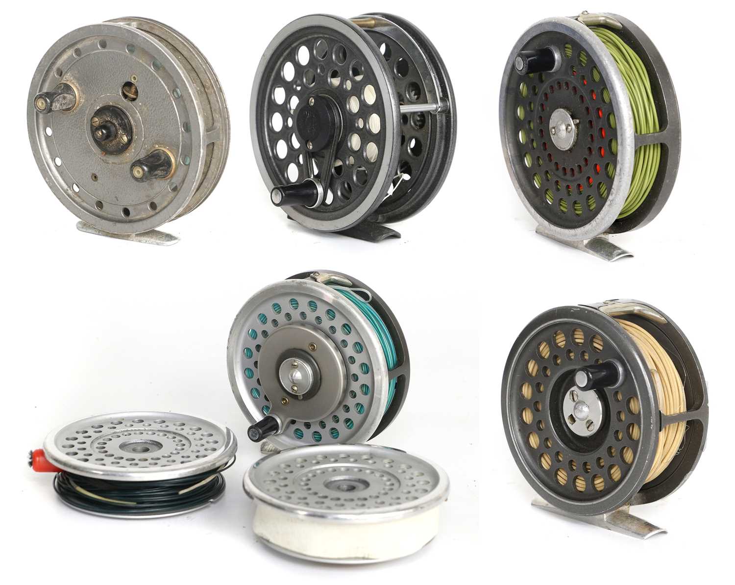 A Group of Fly Fishing Reels