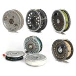 A Group of Fly Fishing Reels