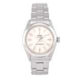 Tudor: A Stainless Steel Centre Seconds Wristwatch, signed Tudor, Oyster, Shock-Resisting, ref:
