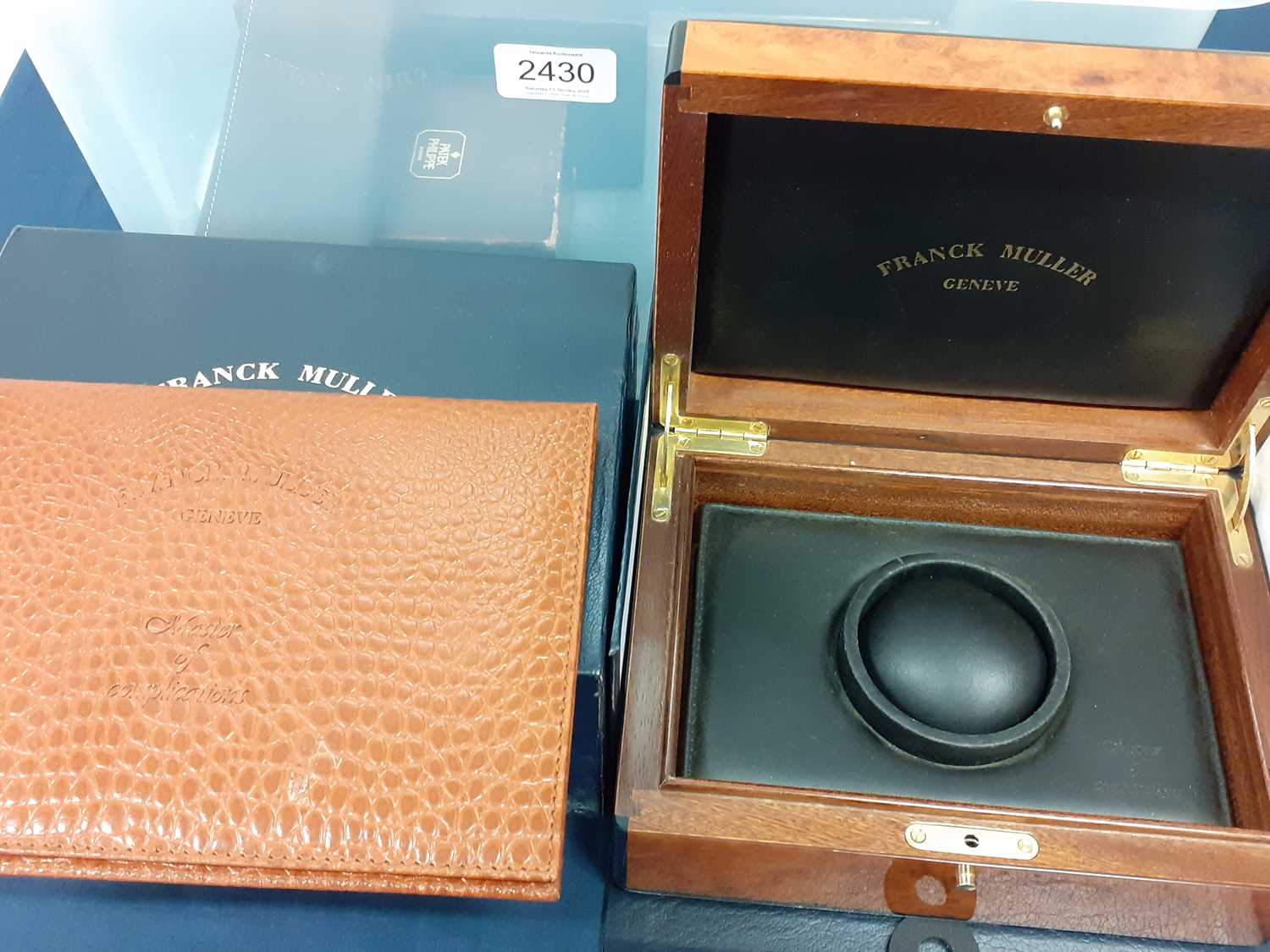 Two Patek Philippe Wristwatch Boxes, Patek Philippe Wristwatch Pouch, Franck Muller Wristwatch Box - Image 7 of 7