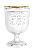 A George III Silver Goblet, Maker's Mark Rubbed, London, Dated 1816