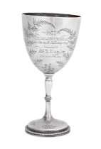 A Victorian Silver Goblet, by Henry Holland, London, 1876