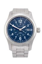 Hamilton: A Stainless Steel Automatic Calendar Centre Seconds Wristwatch, signed Hamilton, model: