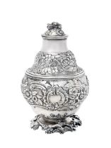 A George III Silver Tea-Caddy, by Edward Farrell, London, 1817