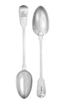 A Pair of George IV Silver Basting-Spoons, by Charles Eley, London, 1828