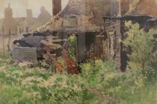 Arthur Friedenson (1872-1955) Study of a rural dwelling Signed, watercolour, 32cm by 47cm