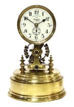 An Electric Eureka Mantel Clock, signed Eureka Clock Co Ltd, London, retailed by Finnigans Ltd,