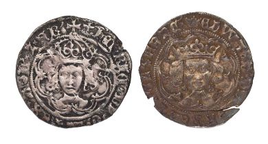 2x Hammered Groats, comprising; Edward IV, first reign, light coinage 1464-70, 2.91g, mm. crown,