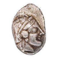 Ancient Greece, Attica Silver Tetradrachm, c. 390-290BC; obv. head of Athena right wearing helmet