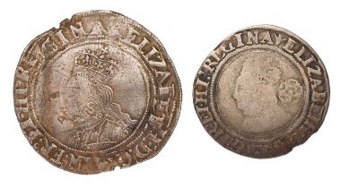 Elizabeth I, Shilling, second issue 1560-1, 5.55g, mm. martlet, bust 3C (N.1985, S.2555) one or