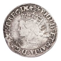 Philip and Mary, Groat, 1.92g, mm. lis, (N.1973, S.2508) digs to obverse left and right fields, some