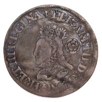 Elizabeth I, 'Milled' Sixpence 1568, 2.92g, mm. lis, small bust (N.2030, S.2599), small surface
