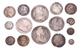 2x 17th Century Crowns, to include; Charles II, 1676? date unclear, V.OCTAVO, (S.3358) near fine;
