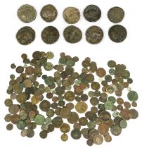 Mixed Roman Imperial Coinage, approx. 260+ copper, bronze, brass and billon coins, various