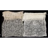 Early 20th Century Limerick Tambour Lace Stole of floral design 47cm by 280cm, Another Similar of