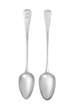 Two George III Silver Basting-Spoons, by Solomon Hougham, London, One 1805 and One 1809