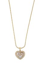 A 'Happy Diamond' Pendant on Chain, by Chopard the heart frame set throughout with round brilliant