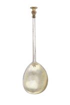 An Elizabeth I Parcel-Gilt Silver Seal-Top Spoon, Maker's Mark a Mullet Over an Annulet, London, 15