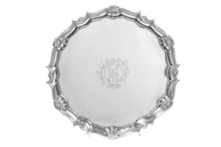 A George II Silver Salver, by Thomas Parr, London, 1740