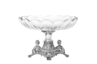 A French Silver and Cut-Glass Dessert-Stand, by Jean Lucien Ferry, Paris, Late 19th Century