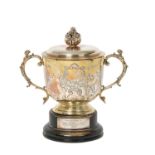A George V Silver-Gilt Porringer and Cover, by Skinner and Co., London, 1912