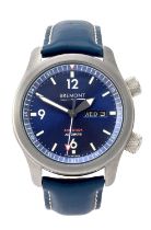 Bremont: A Stainless Steel Automatic Day/Date Centre Seconds Wristwatch, signed Bremont, Anti-