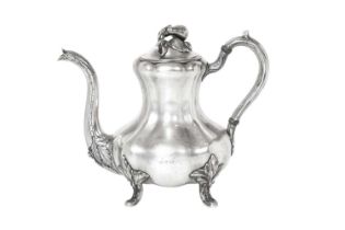 A Russian Silver Coffee-Pot, by Carl Seipel, St Petersburg, 1859