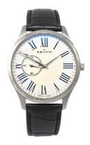 Zenith: A Stainless Steel Automatic Wristwatch, signed Zenith, model: Elite Heritage Ultra Thin,