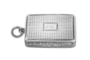 A William IV Silver Vinaigrette, by Thomas Shaw, Birmingham, 1833