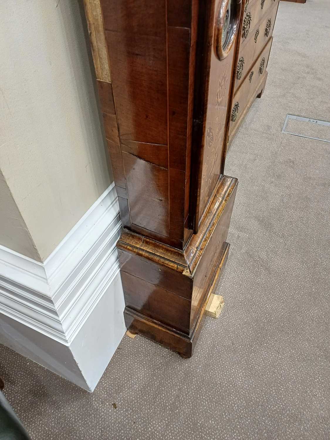 A Walnut Eight Day Longcase Clock with Bolt and Shutter Maintaining power, unsigned, late 17th - Image 12 of 27