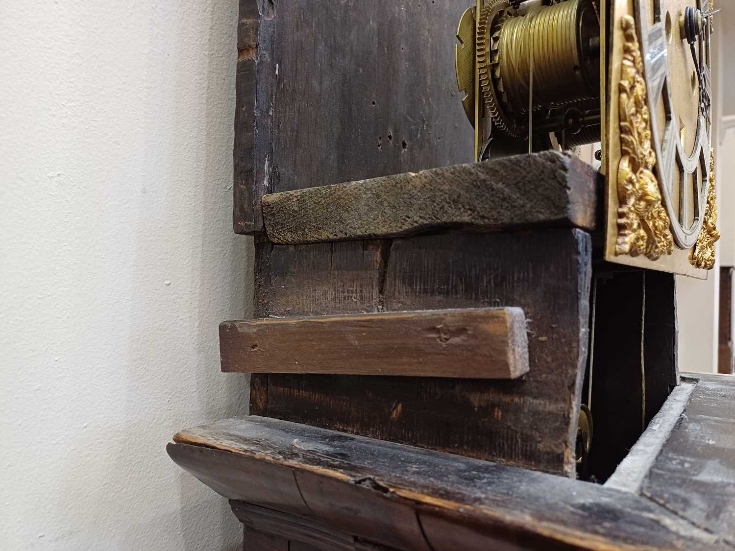 A Walnut Eight Day Longcase Clock with Bolt and Shutter Maintaining power, unsigned, late 17th - Image 6 of 27