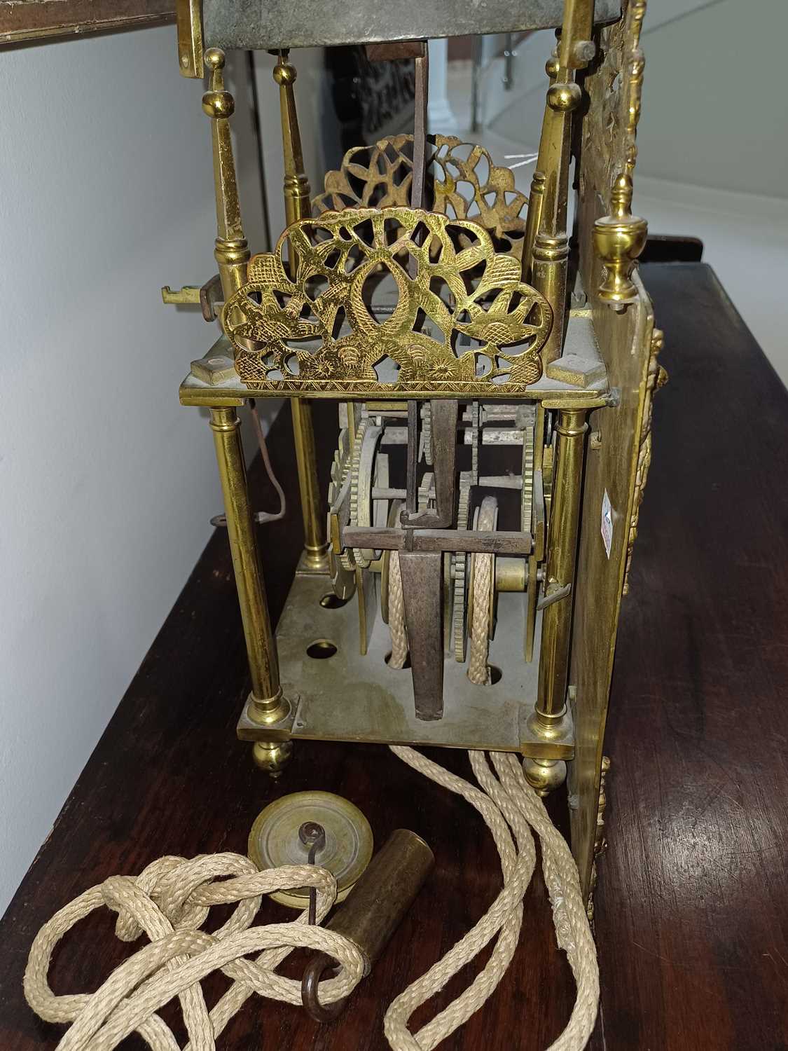 An Early 18th Century Brass 10-Inch Dial Single Handed Striking Lantern Clock, signed J Windmills, - Image 11 of 28