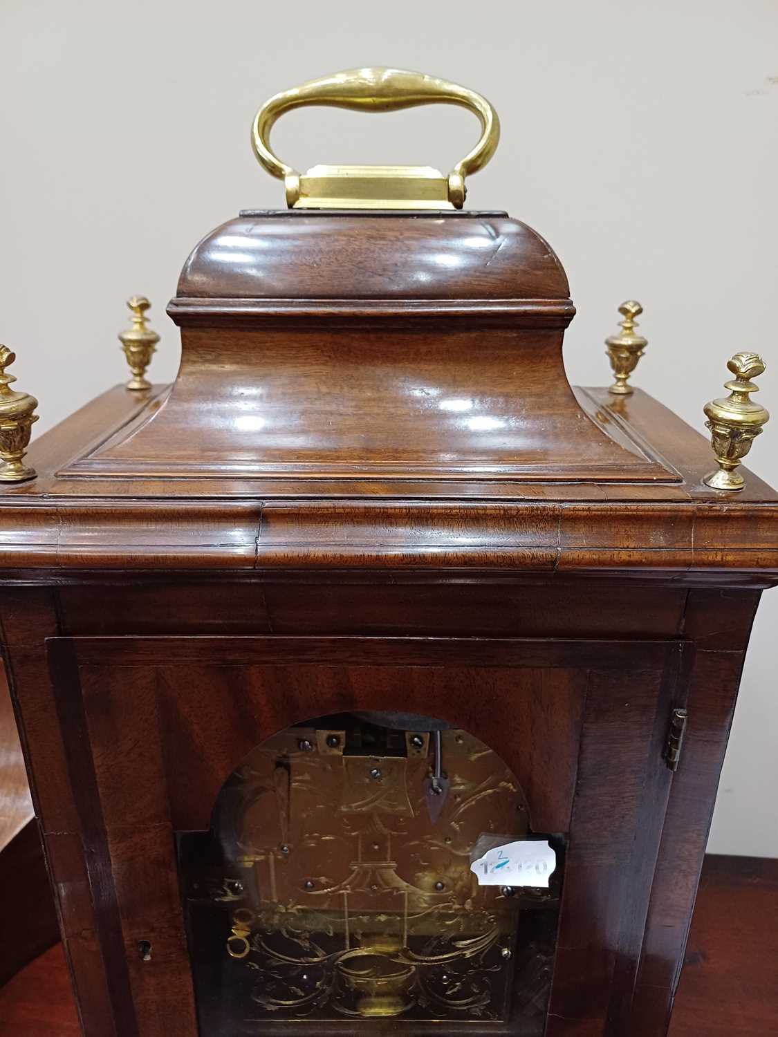 A Mahogany Striking Table Clock, signed Saml Norton, London, circa 1770, inverted bell top case with - Image 17 of 21
