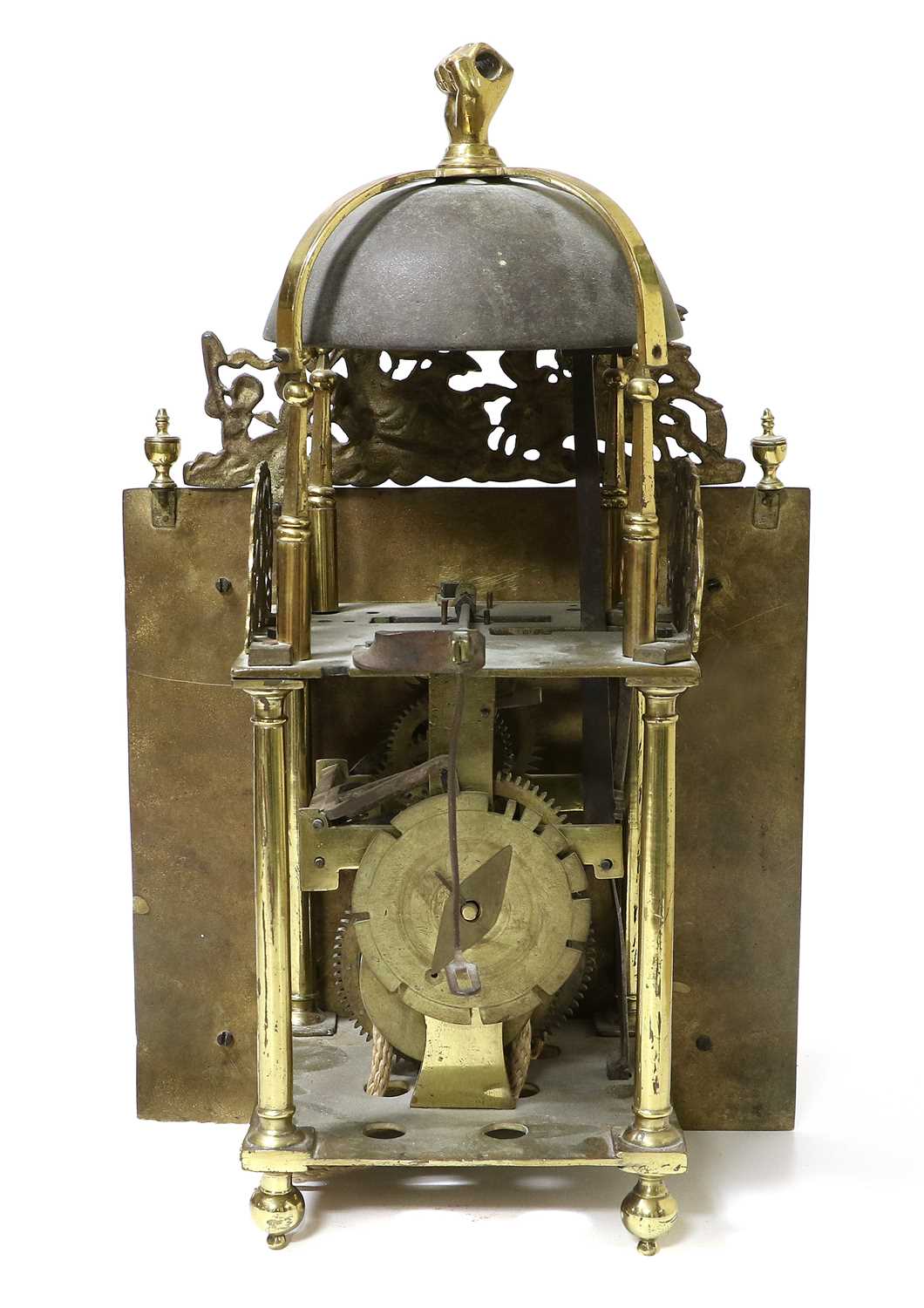 An Early 18th Century Brass 10-Inch Dial Single Handed Striking Lantern Clock, signed J Windmills, - Image 19 of 28