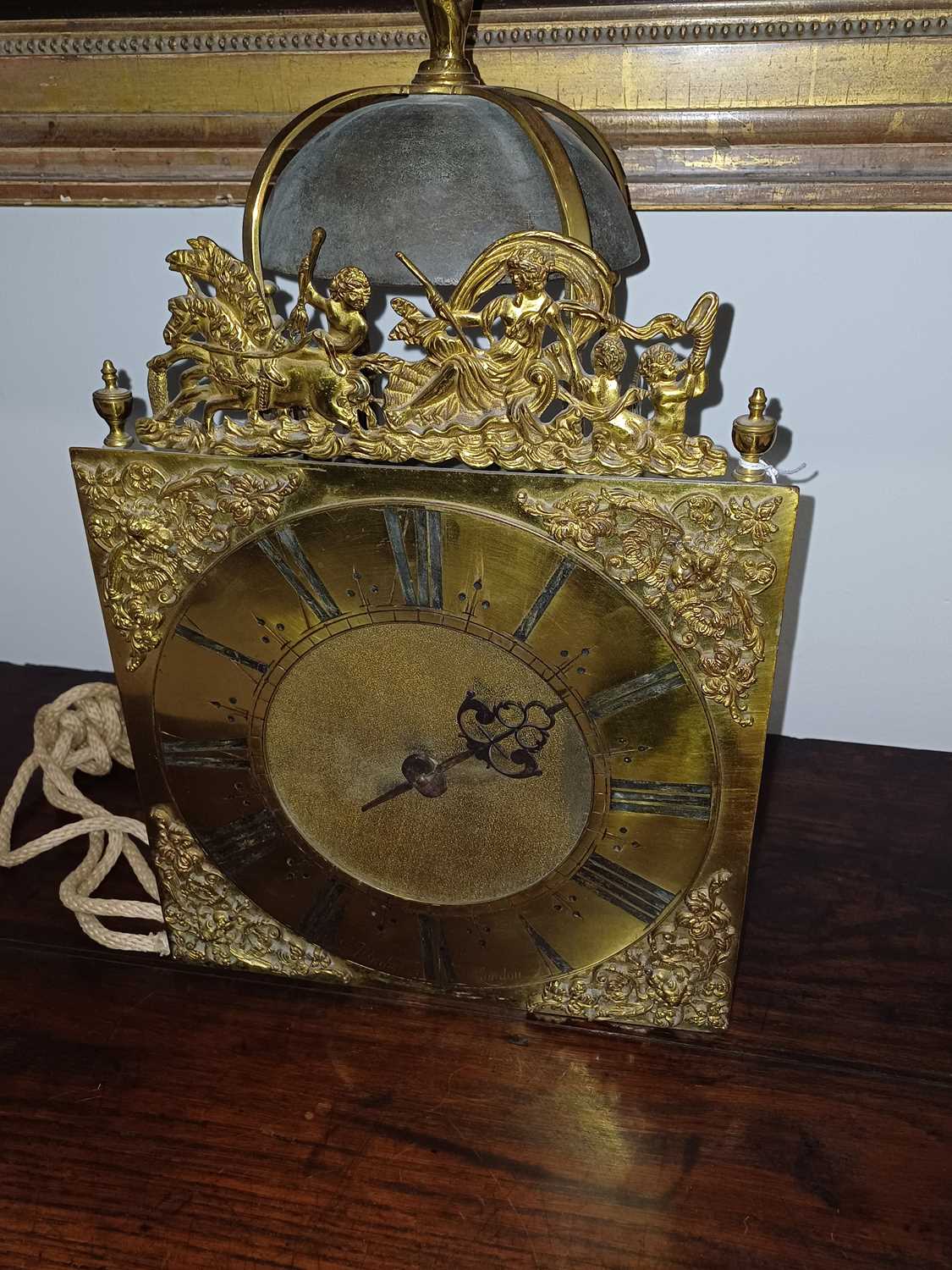 An Early 18th Century Brass 10-Inch Dial Single Handed Striking Lantern Clock, signed J Windmills, - Image 13 of 28