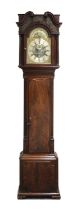 A Mahogany Eight Day Longcase Clock, signed Nathaniel Brown, Manchester, circa 1780, swan neck