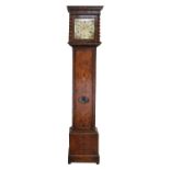 A Walnut Eight Day Longcase Clock with Bolt and Shutter Maintaining power, unsigned, late 17th
