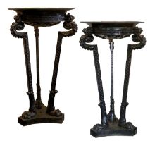 A Pair of 19th Century Cast Iron Braziers, attributed to W Adis, Leicester Street, Leicester Square,