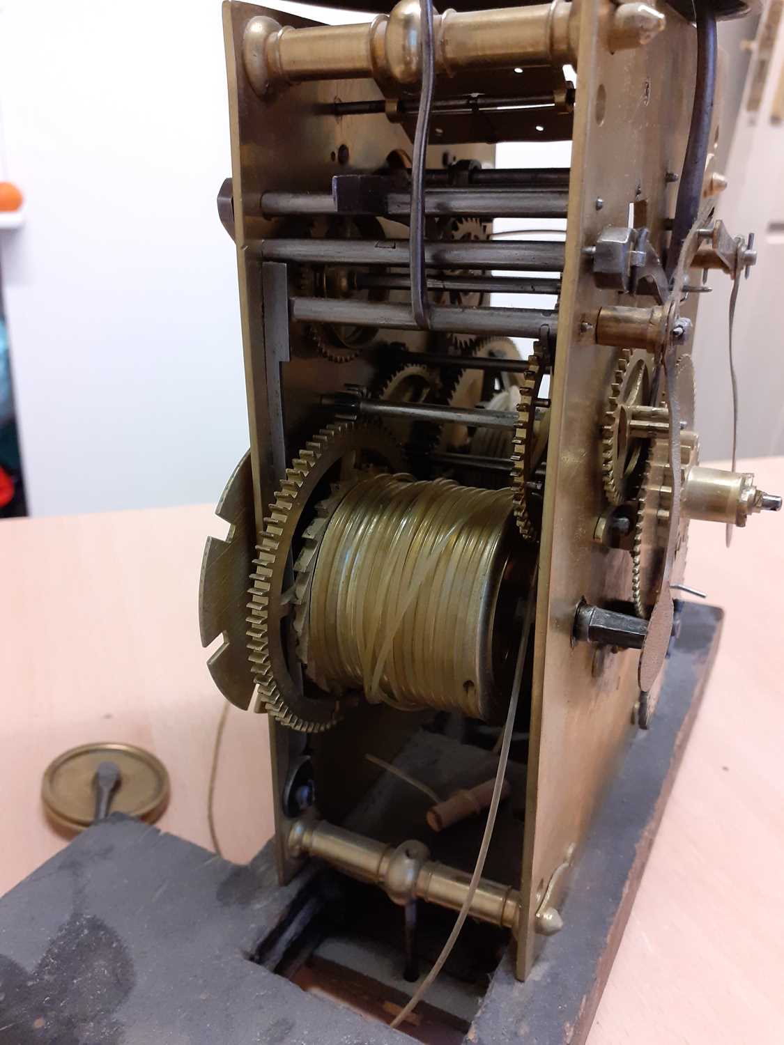 A Walnut Eight Day Longcase Clock with Bolt and Shutter Maintaining power, unsigned, late 17th - Image 26 of 27