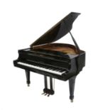 Kawai: A 5ft5in RX-1 Black Gloss Baby Grand Piano, circa 2002, model number 2430114, with plastic