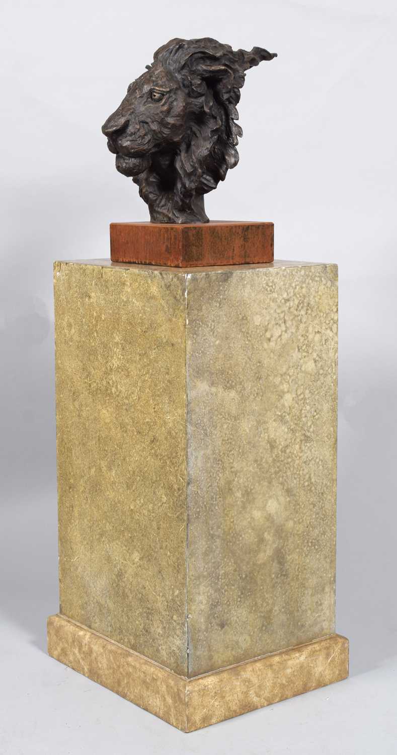 Natural History Bronze: David Cemmick (Contemporary), African Male Lion, a superb example in - Bild 9 aus 10