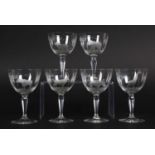 Natural History: Rowland Ward Wine Glasses, Nairobi, Kenya, a suite of six African Game animal