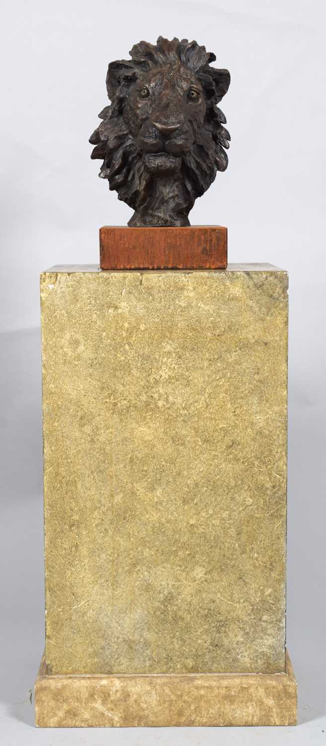 Natural History Bronze: David Cemmick (Contemporary), African Male Lion, a superb example in - Bild 7 aus 10