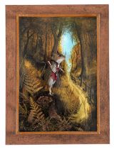 Taxidermy: Anthropomorphic Game Keeper Mouse, dated 2023, by A.J. Armitstead, Taxidermist &